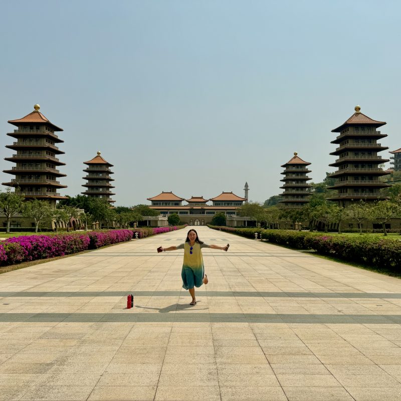Ellen Amidst the Pagodas