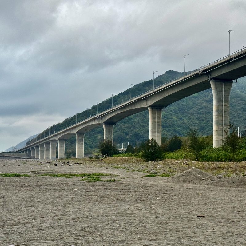 The Highway Towering Over Jinlun Beach