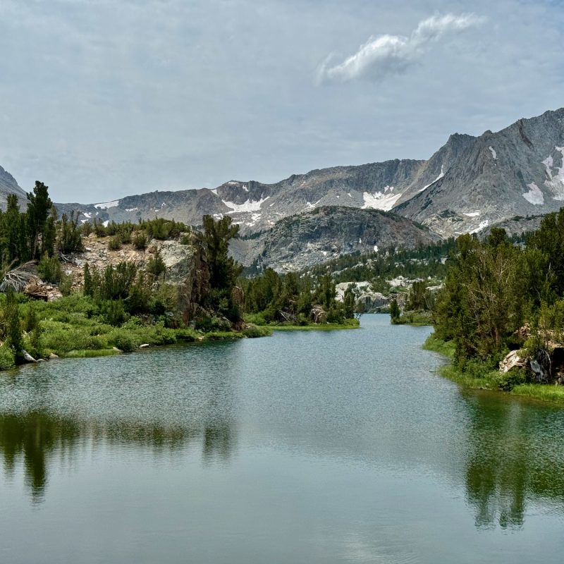 The Lakes Below Bishop Pass