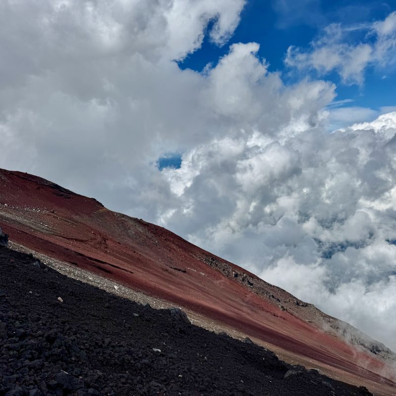 Red Slopes of Fuji