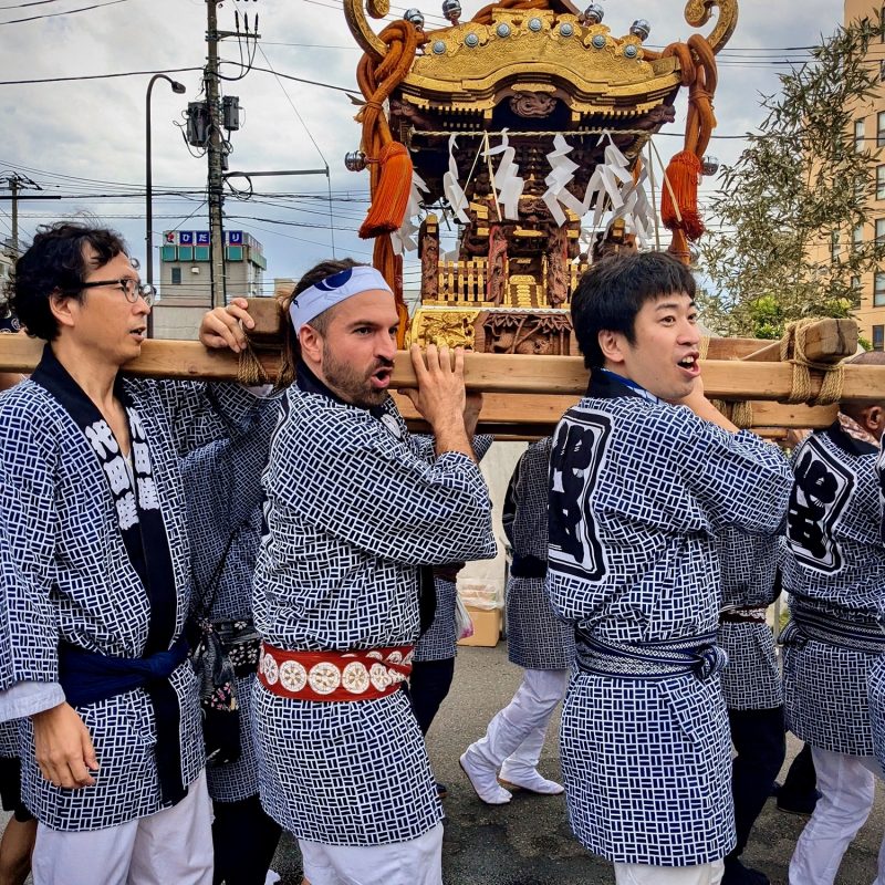 Yours Truly Hustling the Kami