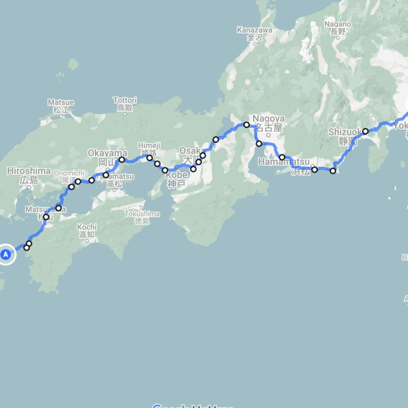 Approximate Map of Weeks 2 & 3