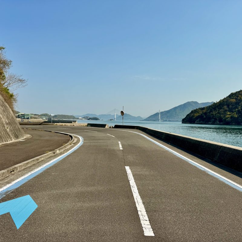 Approaching Tatara Bridge