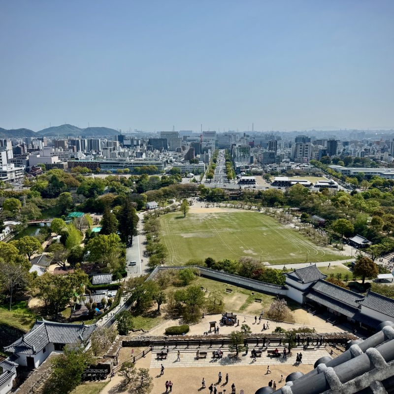 Himeji Castle, Above