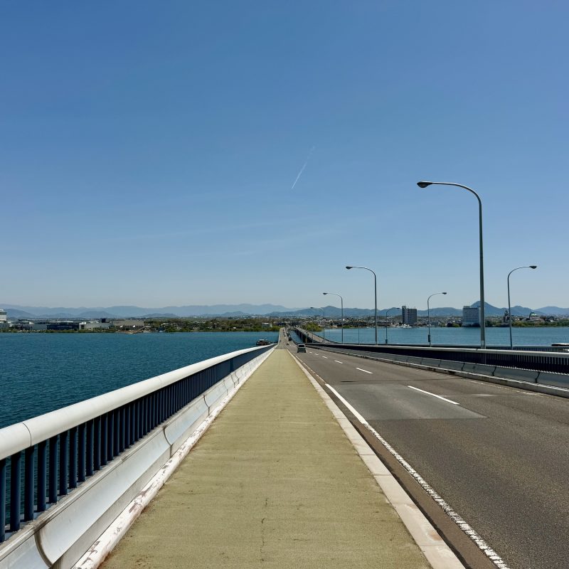 Across the Lake Biwa Bridge