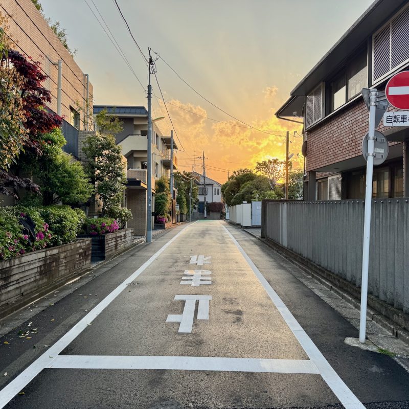 Glorious Sunset in Setagaya