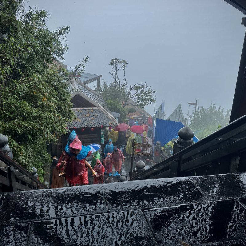 Crowds at the Final Steps