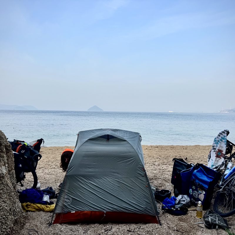 Beach Camped on Naoshima