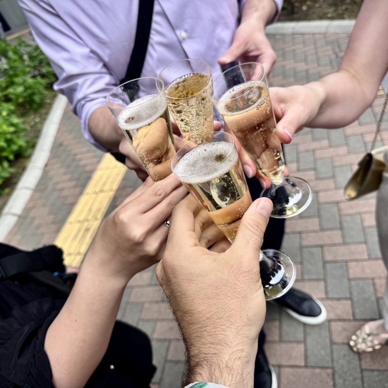 Just Married Toast