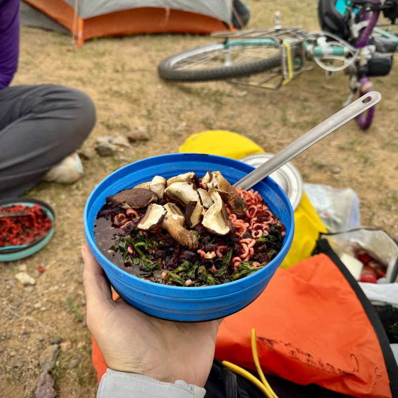 Beet and Shiitake Ramen